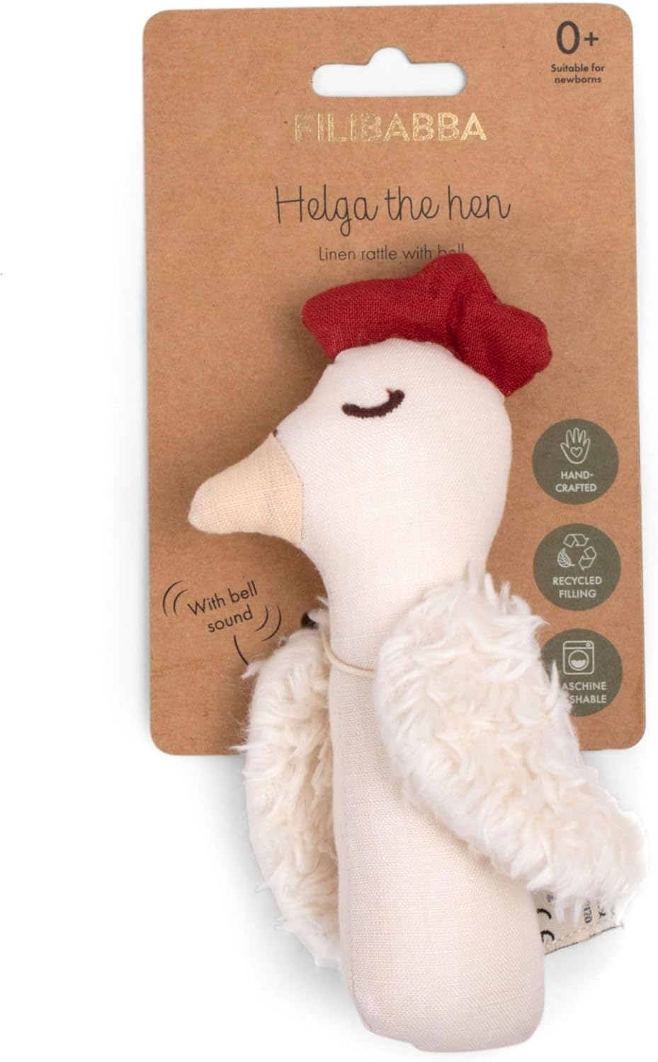 FILIBABBA - Leinen Rattle - Chicken - (FI-02808)