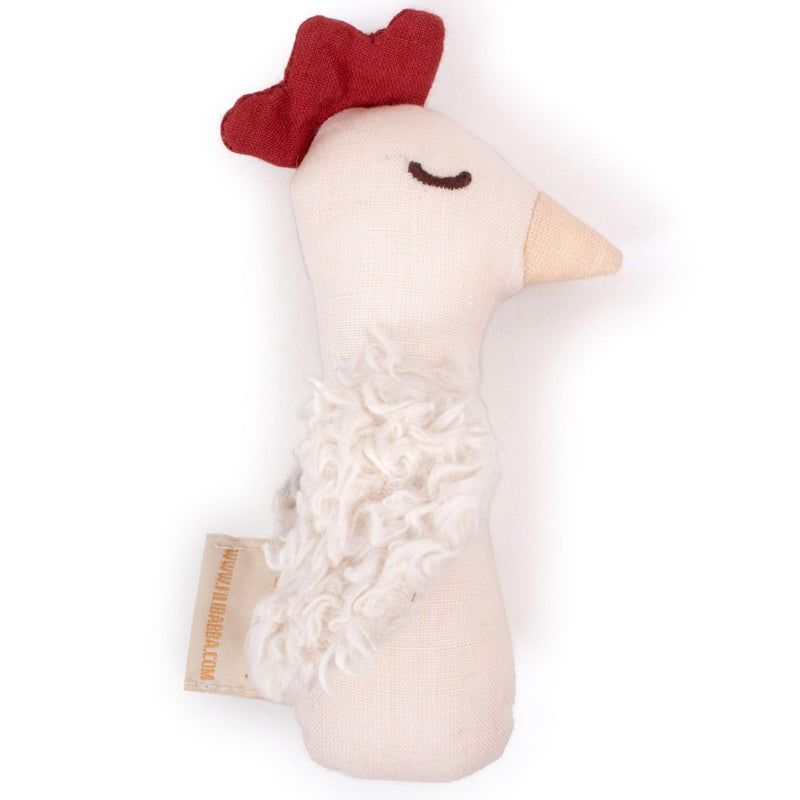 FILIBABBA - Leinen Rattle - Chicken - (FI-02808)