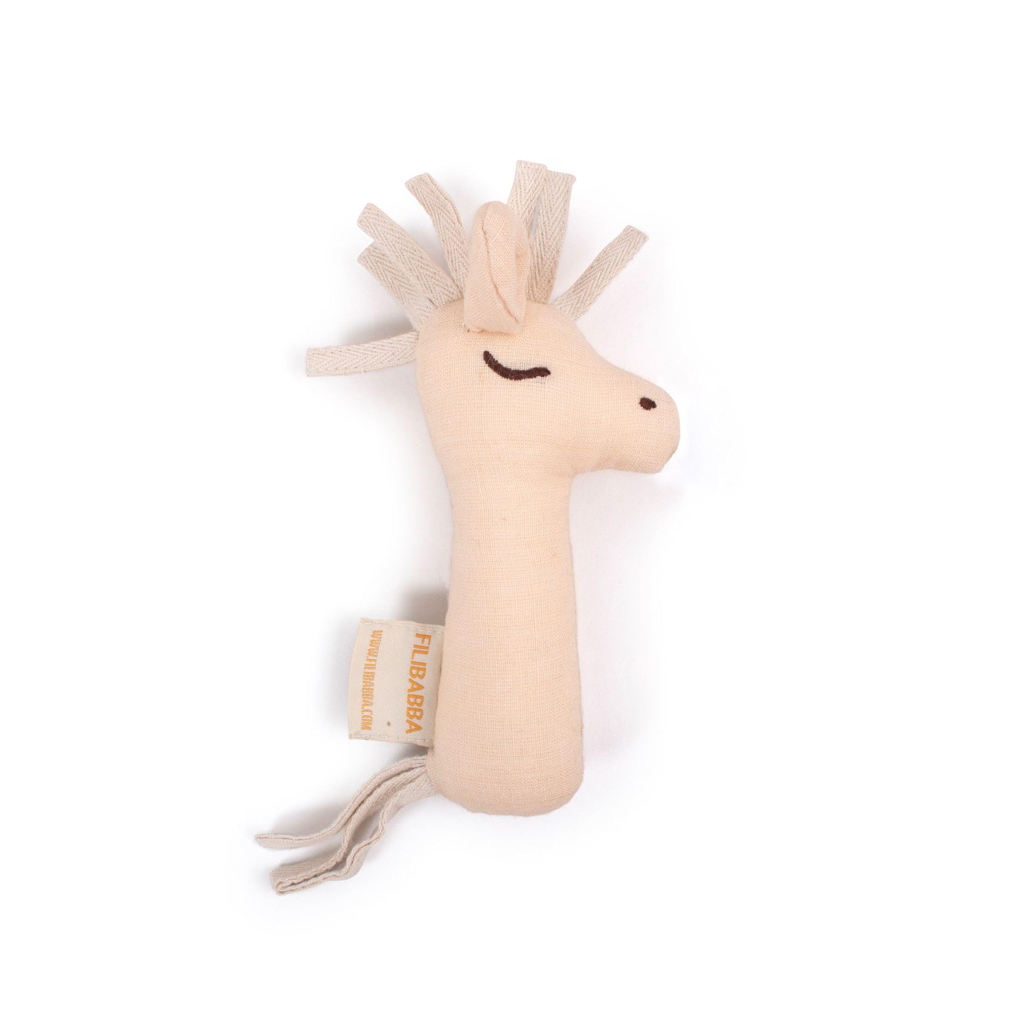 FILIBABBA - Linen rattle - Horse - (FI-02810)