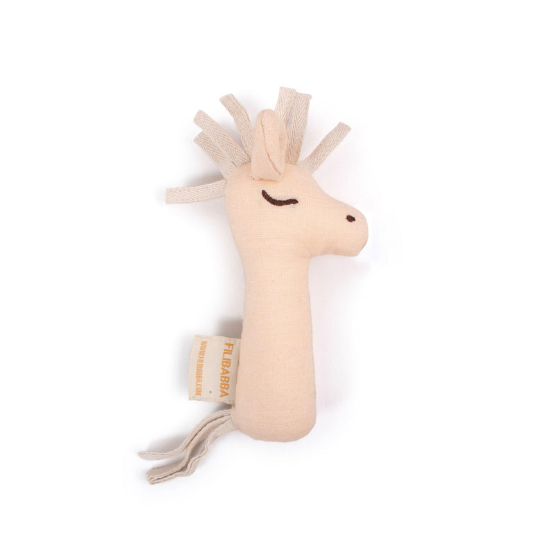 FILIBABBA - Linen rattle - Horse - (FI-02810)
