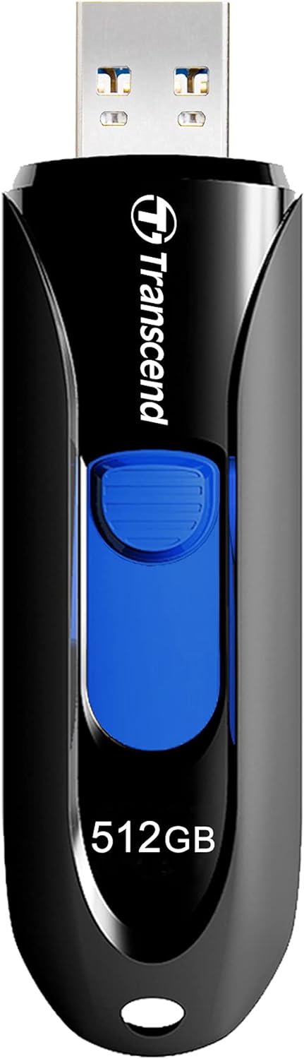 Transcend 512GB JetFlash 790 USB 3.1 Gen 1 USB Stick TS512GJF790K 512 GB Black Retail Packaging