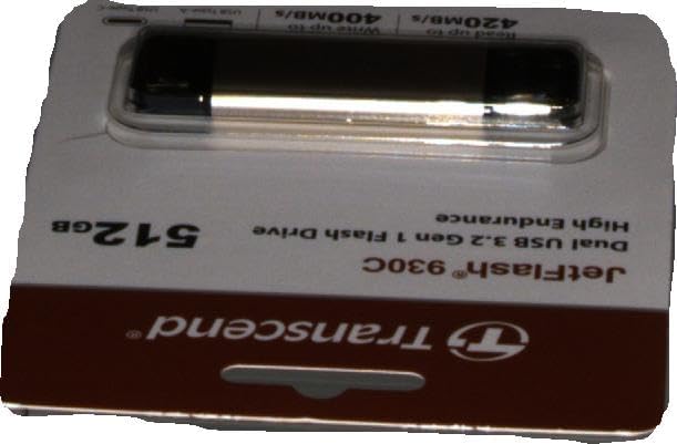 Transcend 512GB JetFlash 930C USB 3.2 Gen 1 Flash Drive TS512GJF930C