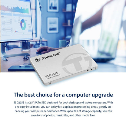 Transcend Japan TS500GSSD225S Transcend SSD, 500 GB, Internal 2.5 Inch, SATA3, 0.3 inches (7 mm), Genuine Japanese Product