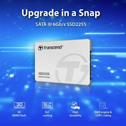 Transcend Japan TS500GSSD225S Transcend SSD, 500 GB, Internal 2.5 Inch, SATA3, 0.3 inches (7 mm), Genuine Japanese Product