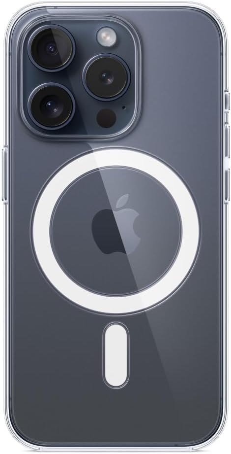 Apple - Back Cover For Mobile Phone - Magsafe Compatibility - Polycarbonate - Clear - For Iphone 15 Pro