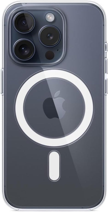Apple - Back Cover For Mobile Phone - Magsafe Compatibility - Polycarbonate - Clear - For Iphone 15 Pro