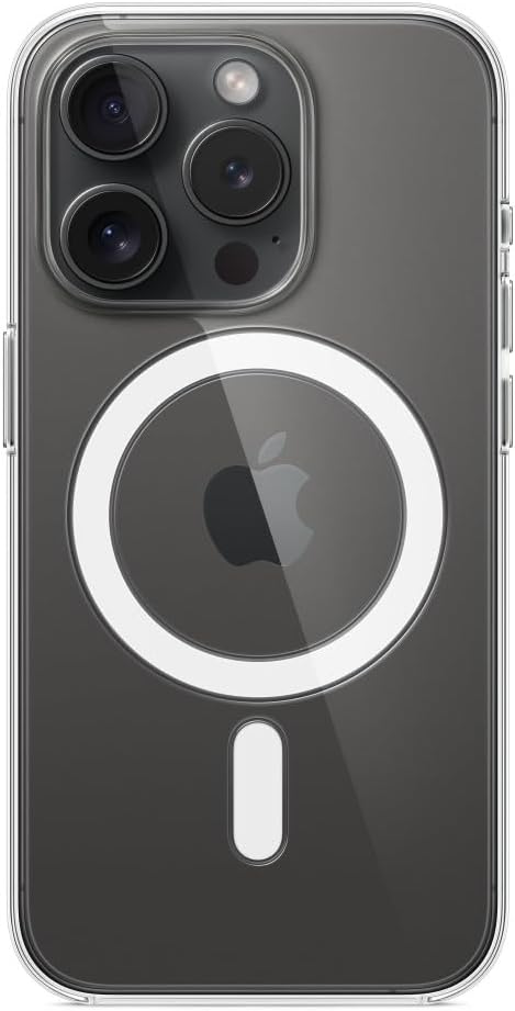 Apple - Back Cover For Mobile Phone - Magsafe Compatibility - Polycarbonate - Clear - For Iphone 15 Pro