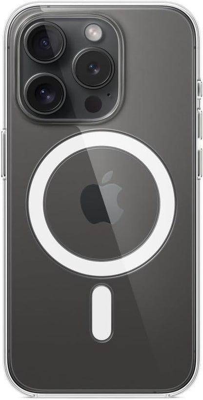 Apple - Back Cover For Mobile Phone - Magsafe Compatibility - Polycarbonate - Clear - For Iphone 15 Pro