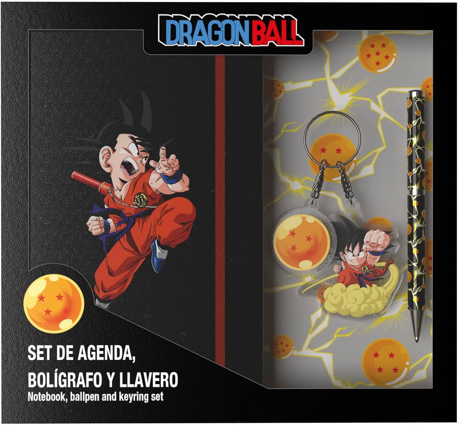 CYP DRAGON BALL - Set Notebook + Stylo à Bille + Porte-Clés - 3pc.