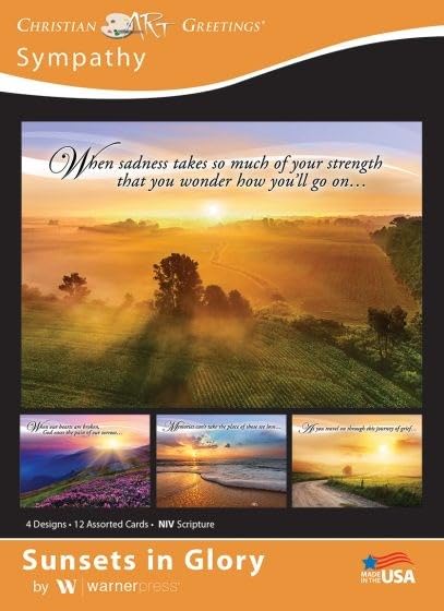 Warner Press Card-Boxed-Sunsets In Glory Assorted (Pack Of 12