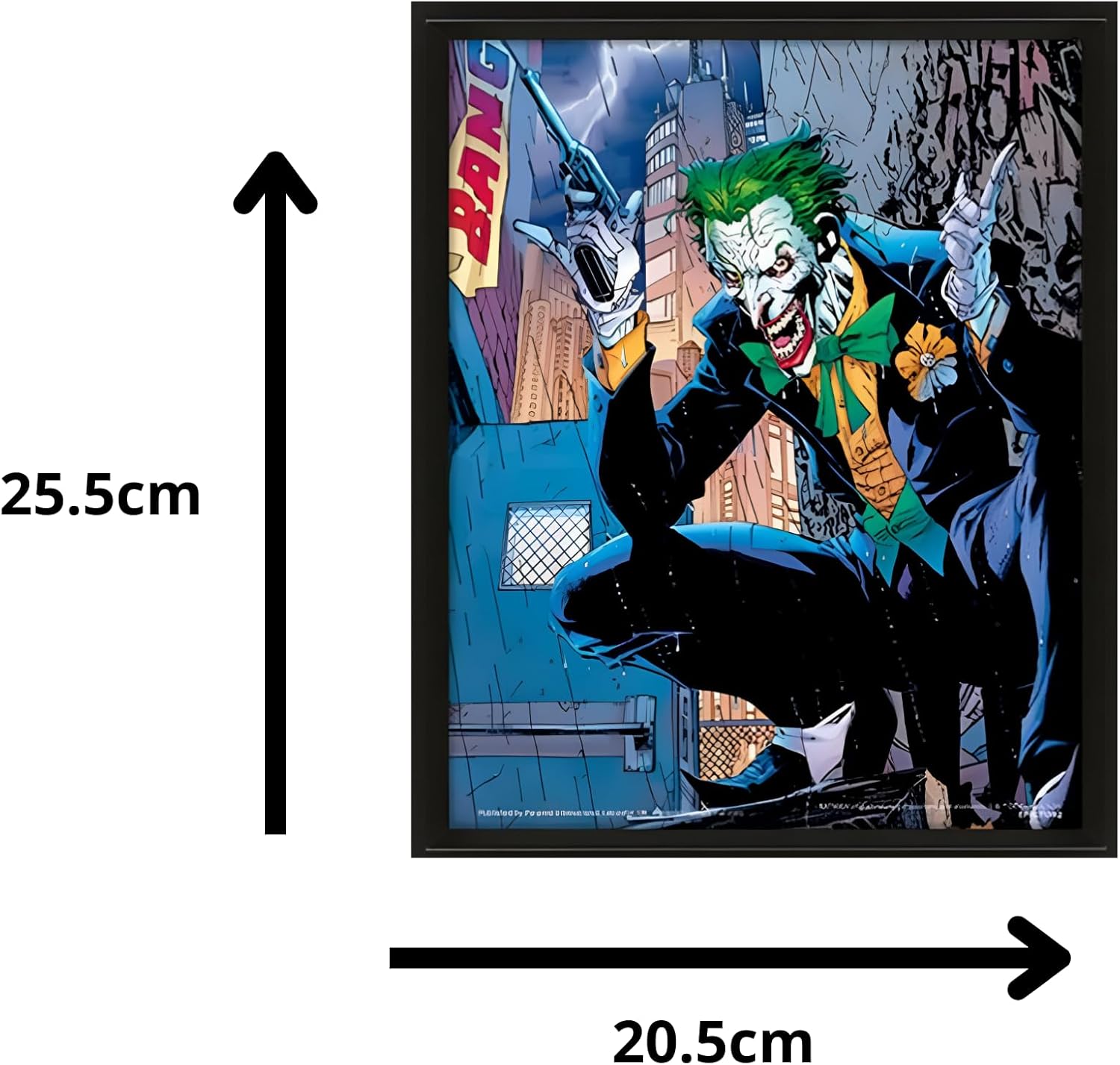 DC Comics 3D Effect Lenticular Frame 25.5 x 20 cm