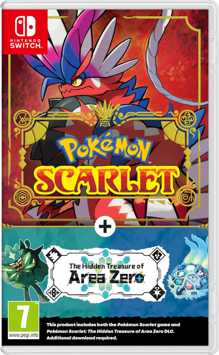 Nintendo Pokemon Scarlet The Hidden Treasure of Area Zero DLC Standard DLC Chinois simplifié, Chinois traditionnel,