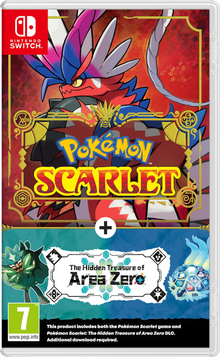 Nintendo Pokemon Scarlet The Hidden Treasure of Area Zero DLC Standard DLC Chinois simplifié, Chinois traditionnel,