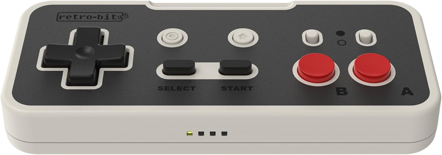 Retro-Bit Origin8 2.4 GHz Wireless Controller For Nintendo Switch & NES - USB & NES receivers included - Classic Grey
