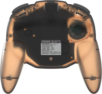 Retro-Bit Tribute 64 V2 2.4G Wireless Controller for N64 / Switch/PC/Mac - Orange Hawk