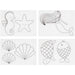 Shrink Plastic Sheets with Motives, Sheet 10.5x14.5 cm, Mermaid, 4sheets