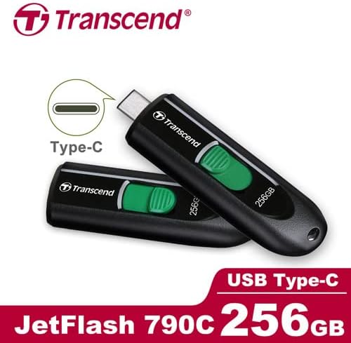 Transcend 256GB JetFlash 790C USB 3.2 Gen 1 Type-C Drive TS256GJF790C