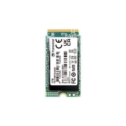 Transcend MTE400S 1 TB NVMe PCIe Gen3 x4 M.2 2242 Internal Solid State Drive (SSD) 3D TLC NAND (TS1TMTE400S