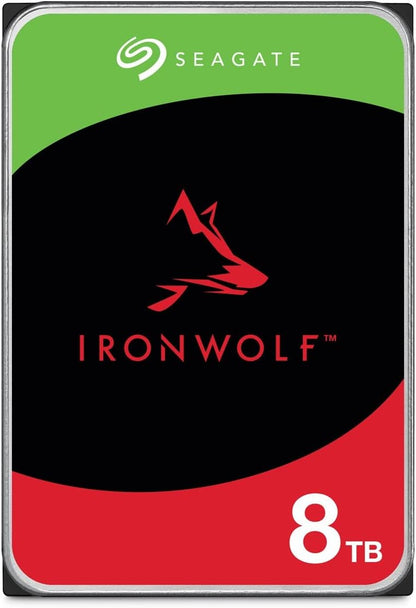Seagate - Disco Duro Ironwolf (3,5", 8 TB, SATA 6 GB/s, 1 Unidad
