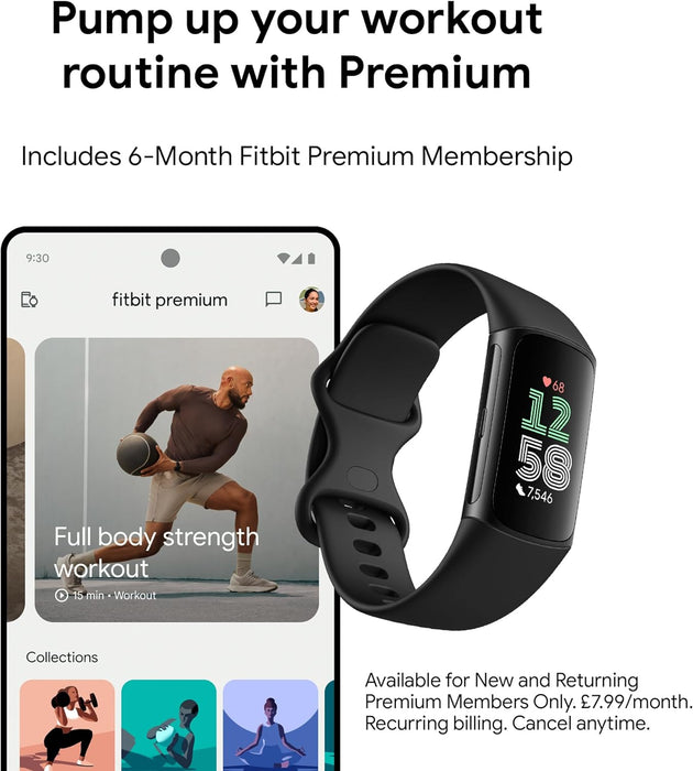 Fitbit Charge 6 - Obsidian/Black (Uk/Ie)