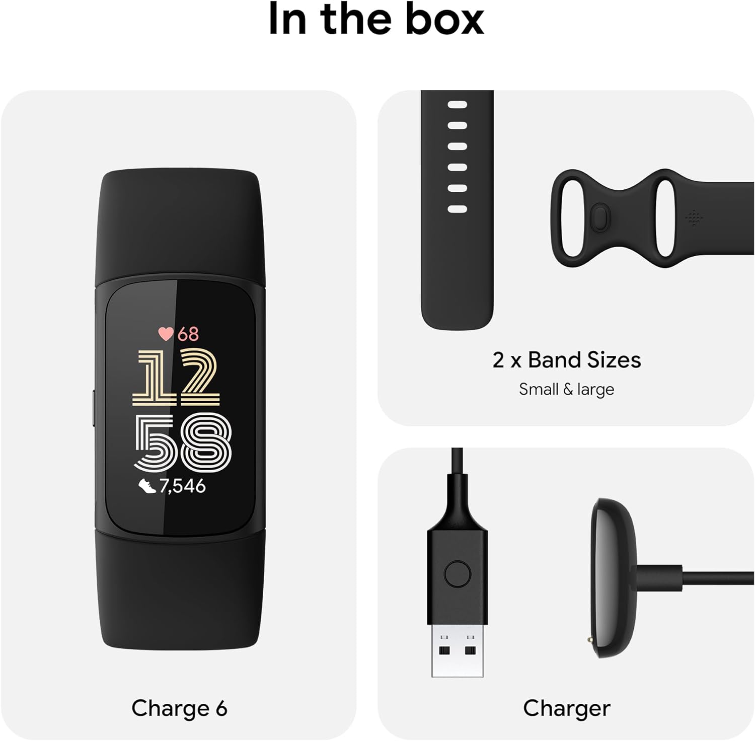 Fitbit Charge 6 - Obsidian/Black (Uk/Ie)