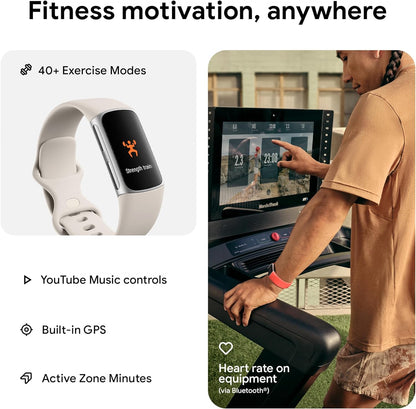 Fitbit Charge 6 - Porcelain/Slvr (Uk/Ie)