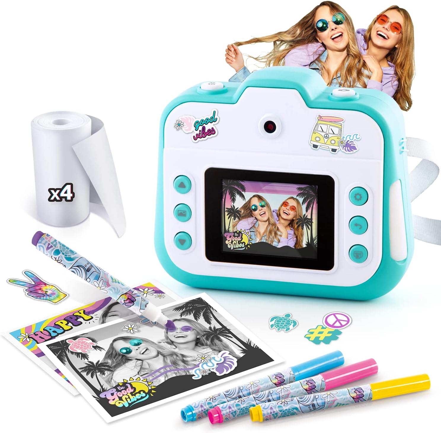 Canal Toys - Photo Creator, Selfie and Video Instant Printing Camera - Thermal Paper for 250 Photos - LCD Display - from Age 8 - CLK 001