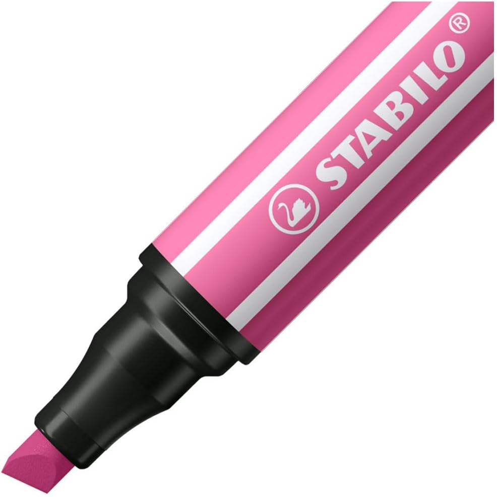 Stabilo Pen 68 Max Felt Tip Pen with a Thick Chisel Point Heliotrope