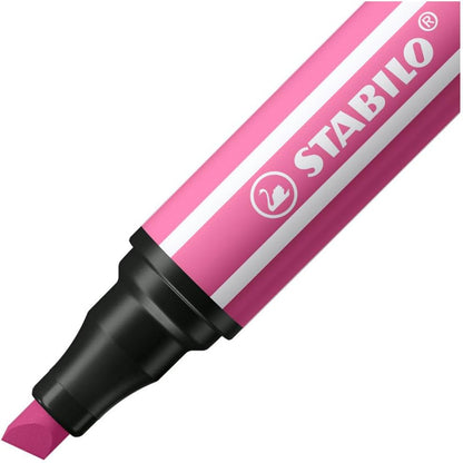Stabilo Pen 68 Max Felt Tip Pen with a Thick Chisel Point Heliotrope
