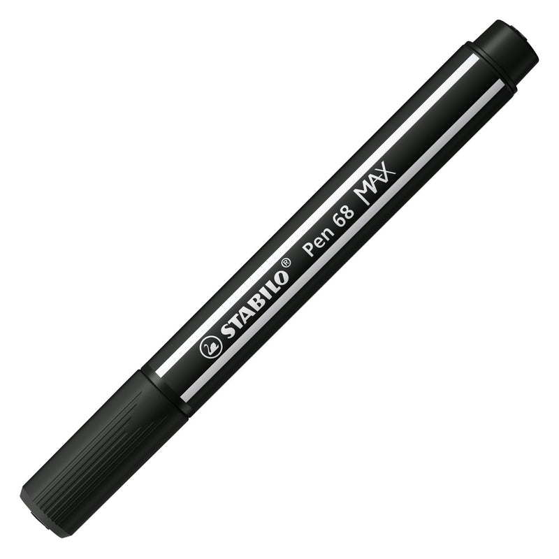 STABILO - STABILO Pen 68 MAX - Viltstift Met Dikke Beitelpunt - Zwart