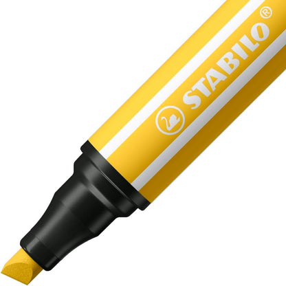STABILO Rotulador Premium punta biselada (1 + 5 mm) Pen 68 MAX - ARTY - Estuche de 6 - Colores Surtidos
