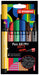 STABILO Rotulador Premium punta biselada (1 + 5 mm) Pen 68 MAX - ARTY - Estuche de 6 - Colores Surtidos