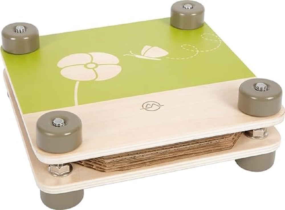 small foot Flower Discover, Made of FSC 100%-Certified Wood, Crafting Press for Kids Aged 3+ Years, 12436