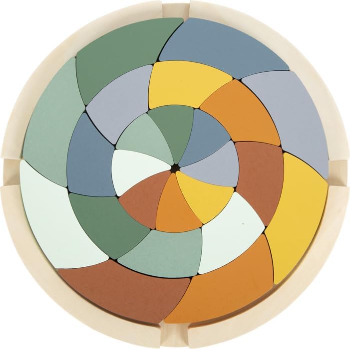 Small Foot Colours Safari, Wood, Creative Building & Stacking Puzzle Game, for Kids Aged 3+ yrs, 12457