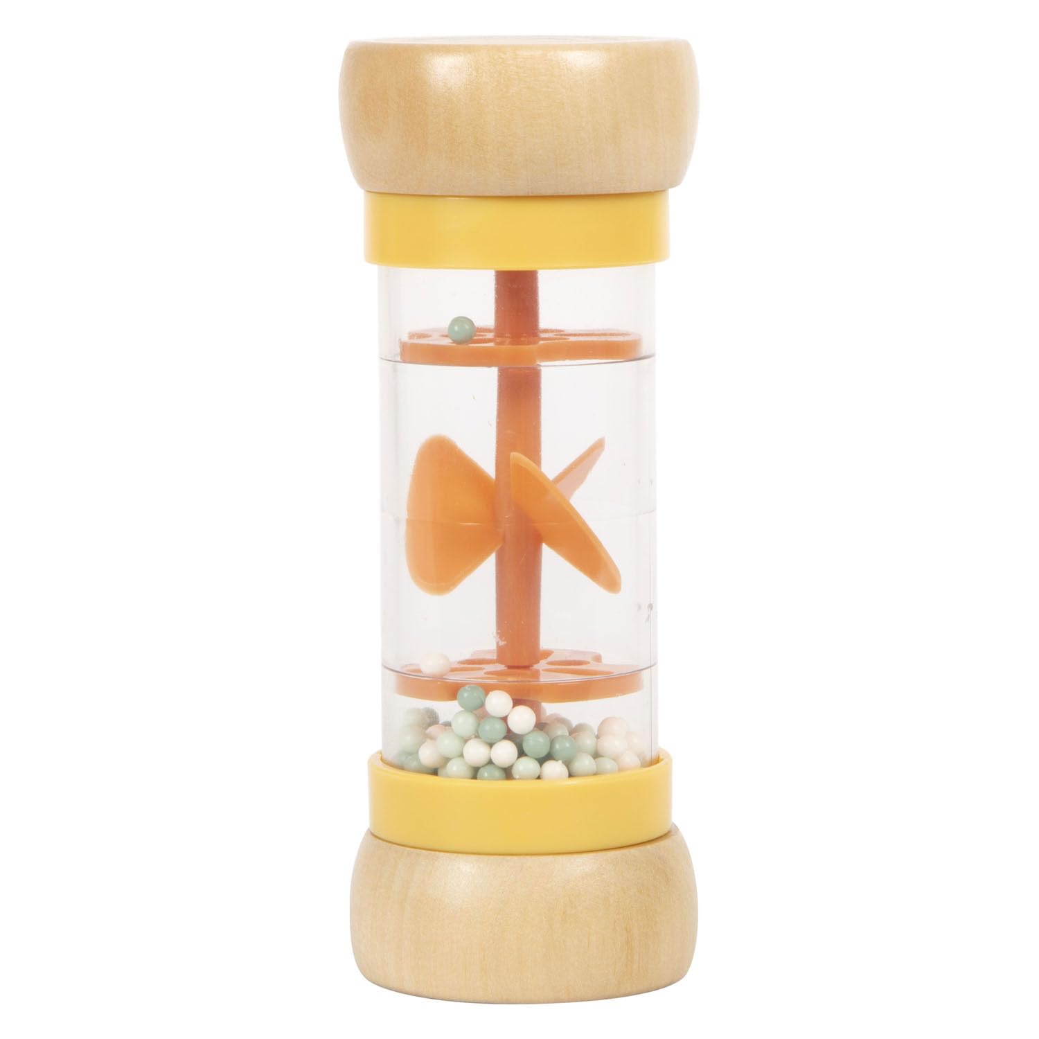 small foot Rainmaker Rattle Safari, Fascinating Wooden Sensory Toy, for Kids Aged 6+ Months Old, 12458