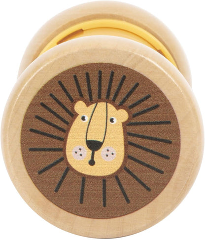 small foot Rainmaker Rattle Safari, Fascinating Wooden Sensory Toy, for Kids Aged 6+ Months Old, 12458