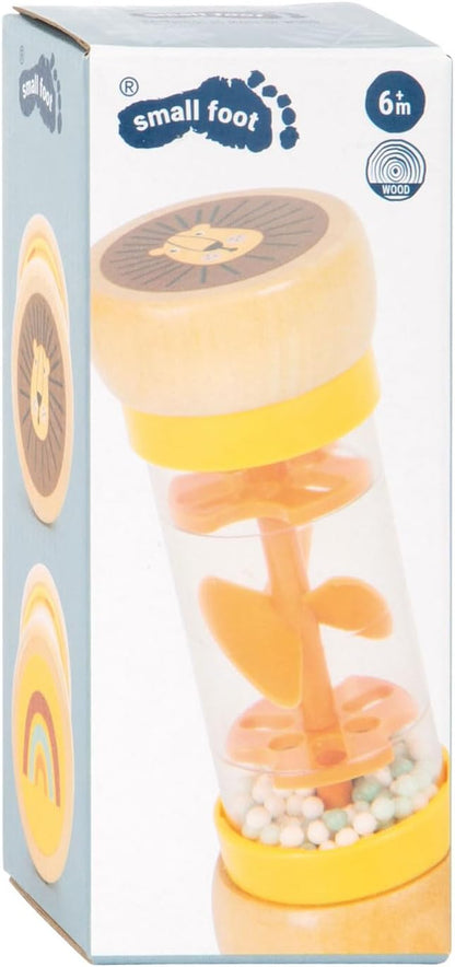 small foot Rainmaker Rattle Safari, Fascinating Wooden Sensory Toy, for Kids Aged 6+ Months Old, 12458