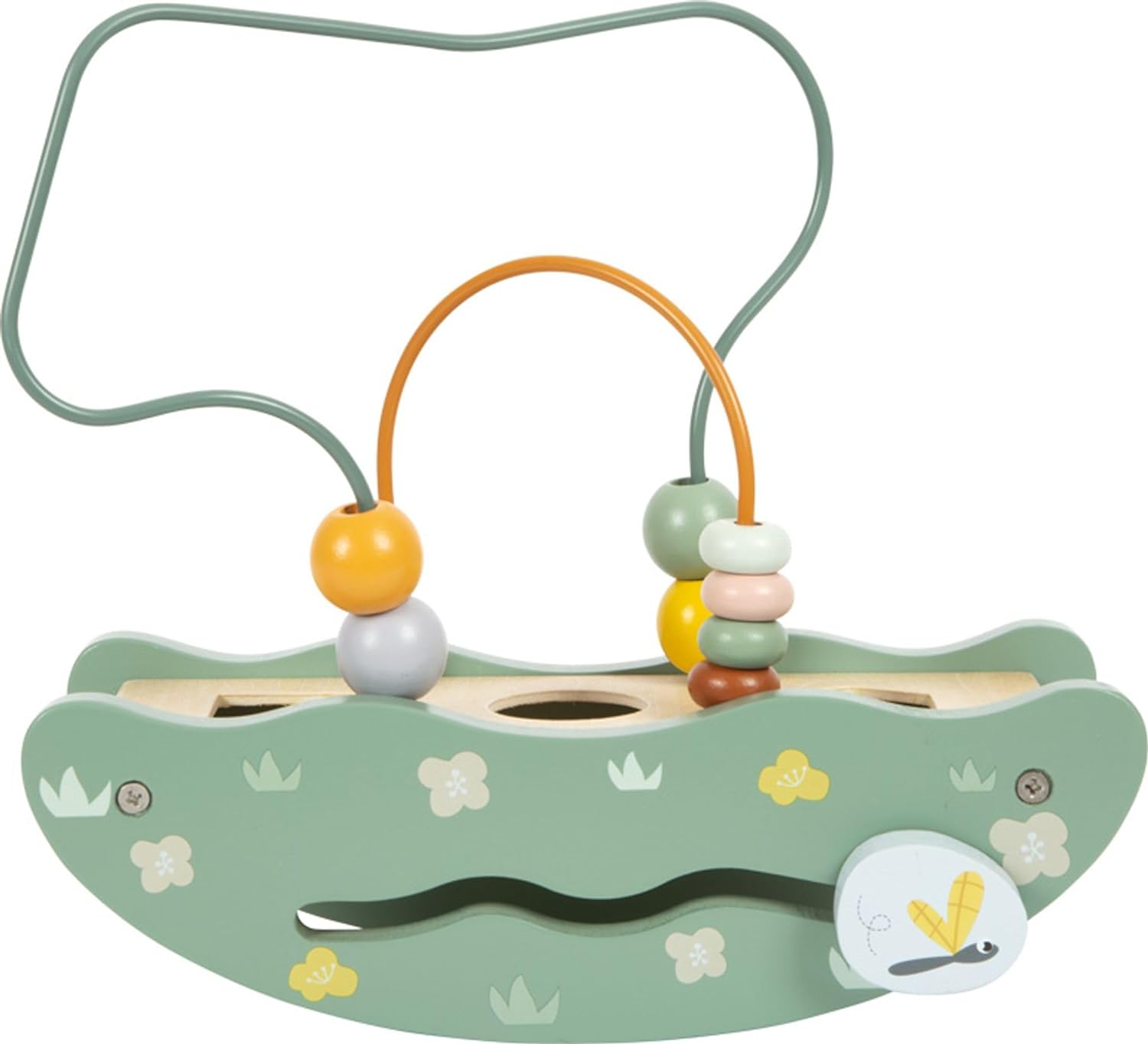 small foot Seesaw Bead Maze Safari, Wooden Toy with Diverse Play Functions, for Ages 12+ Months, 12459