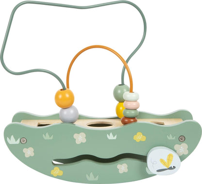 small foot Seesaw Bead Maze Safari, Wooden Toy with Diverse Play Functions, for Ages 12+ Months, 12459