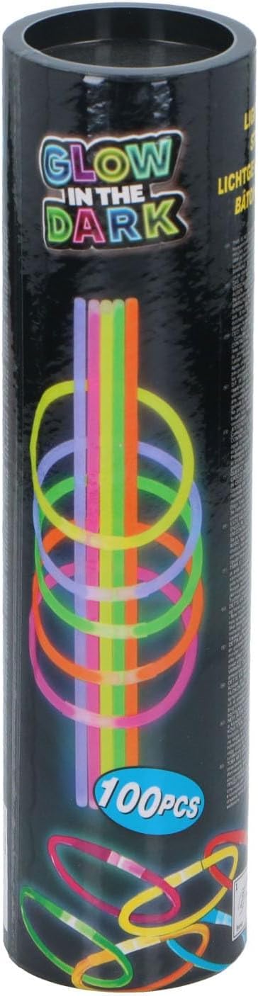 Eddy Toys Glowsticks 100 Stück - Leuchstäbe im Dunkeln - Knicklichter
