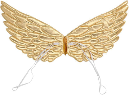 Boland 52879 Costume Set (Tiara, Wings and Tutu), Gold, Standard Size
