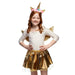 Boland 52879 Costume Set (Tiara, Wings and Tutu), Gold, Standard Size