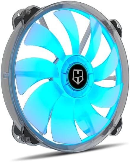 Nox Hummer X200 -NXHUMMERX200FAN Fan for PC Box 200mm, ARGB, 9 Translucent Blades, Super Slim Silent Design, Hydraulic Bearings, Rubber Support Corners