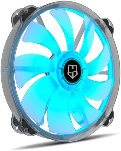 Nox Hummer X200 -NXHUMMERX200FAN Fan for PC Box 200mm, ARGB, 9 Translucent Blades, Super Slim Silent Design, Hydraulic Bearings, Rubber Support Corners