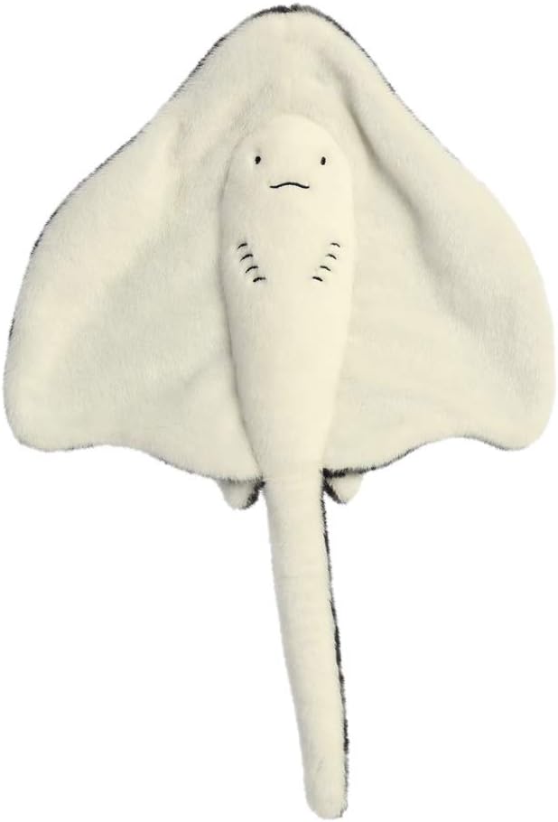 AURORA, 35019, Eco Nation Stingray, 12In, Soft Toy, Black & Grey