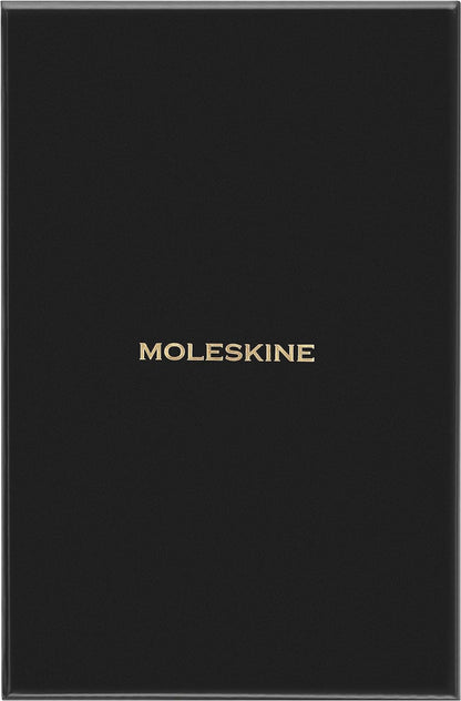 Moleskine Weekly Agenda 12 Months 2024 with Box, Agenda 2024, Size Large 13x21, Soft Cover and Elastic Closure, Faux Snakeskin Colour Black
