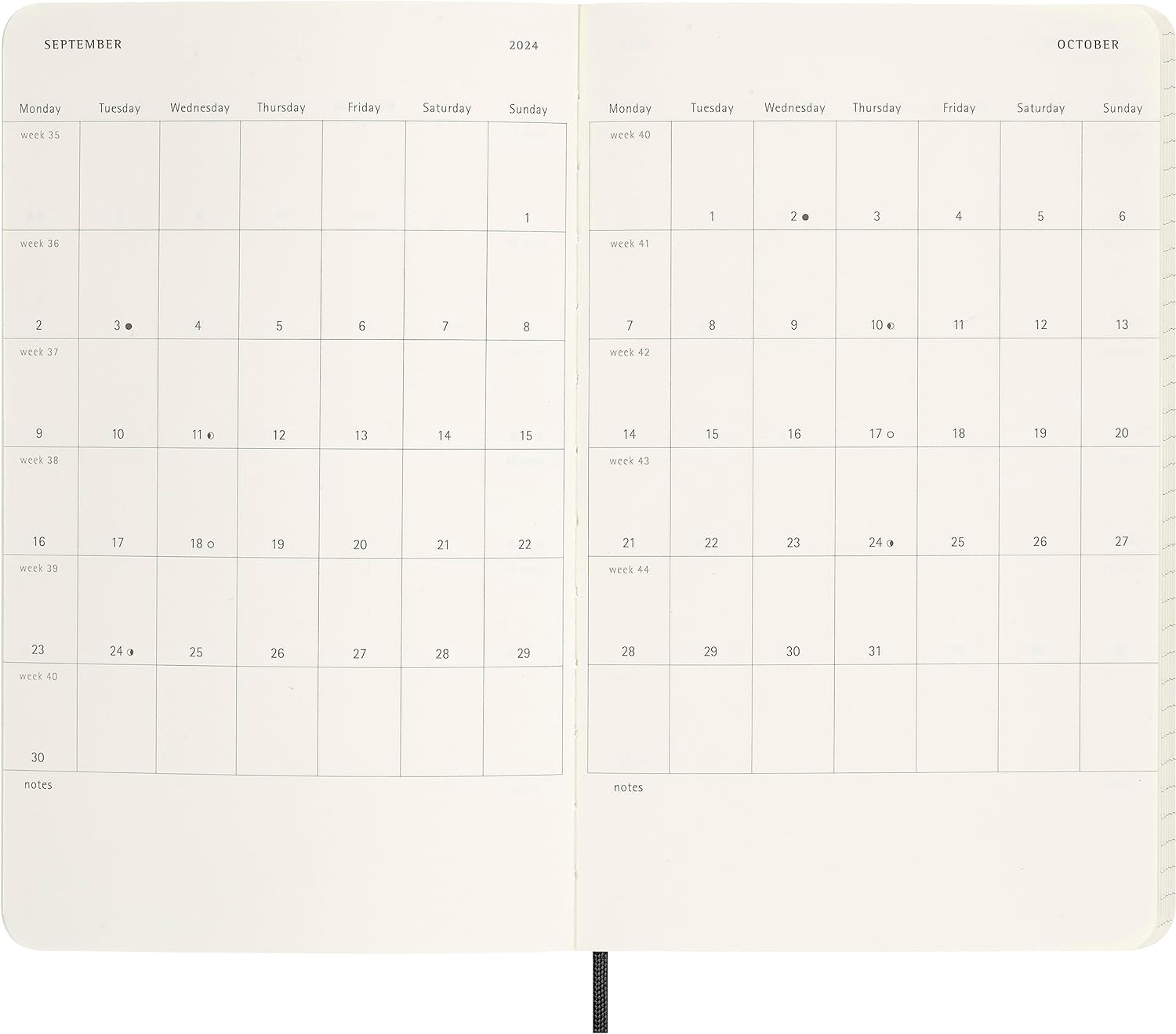 Moleskine Weekly Agenda 12 Months 2024 with Box, Agenda 2024, Size Large 13x21, Soft Cover and Elastic Closure, Faux Snakeskin Colour Black