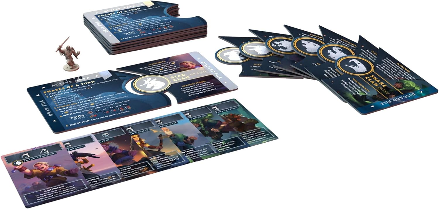 Northgard: Warchiefs Expansion | Strategy Game for Teens and Adults | Ages 14+ | 2 to 5 Players | 60 Minutes