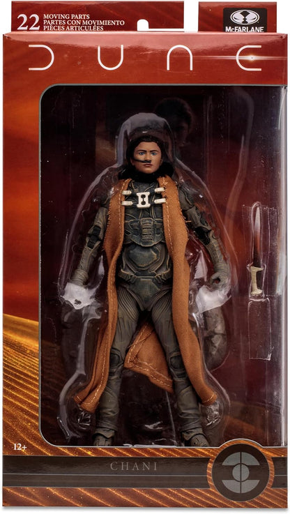 McFarlane Toys Dune: Part Two Chani 7-Inch Action Figure - Incredibly Detailed Fremen Warrior with Ultra Articulation, Crysknife, and Collectible Art Card