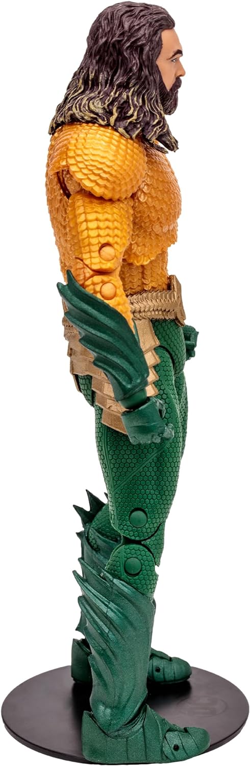 McFarlane Toys DC Multiverse Aquaman 7-Inch Action Figure - Incredibly Detailed King of Atlantis with Ultra Articulation, Trident, Extra Hands, and Collectible Art Card